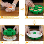 6 In 1 Onigiri Mold Triangle Sushi Mold Multifunctional Rice Ball Mold For Making And Storing Sushi - Once Quickly Make 6Pcs Onigiri Green