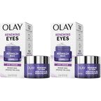 Olay Retinol 24 Max Night Eye Cream, Fragrance Free Anti Aging Eye Cream For Fine Lines And Wrinkles, Hydrating Retinol Night-Eye Treatment, Lightweight Moisturizing-Eye-Cream, 0.5 Oz (Pack Of 2)