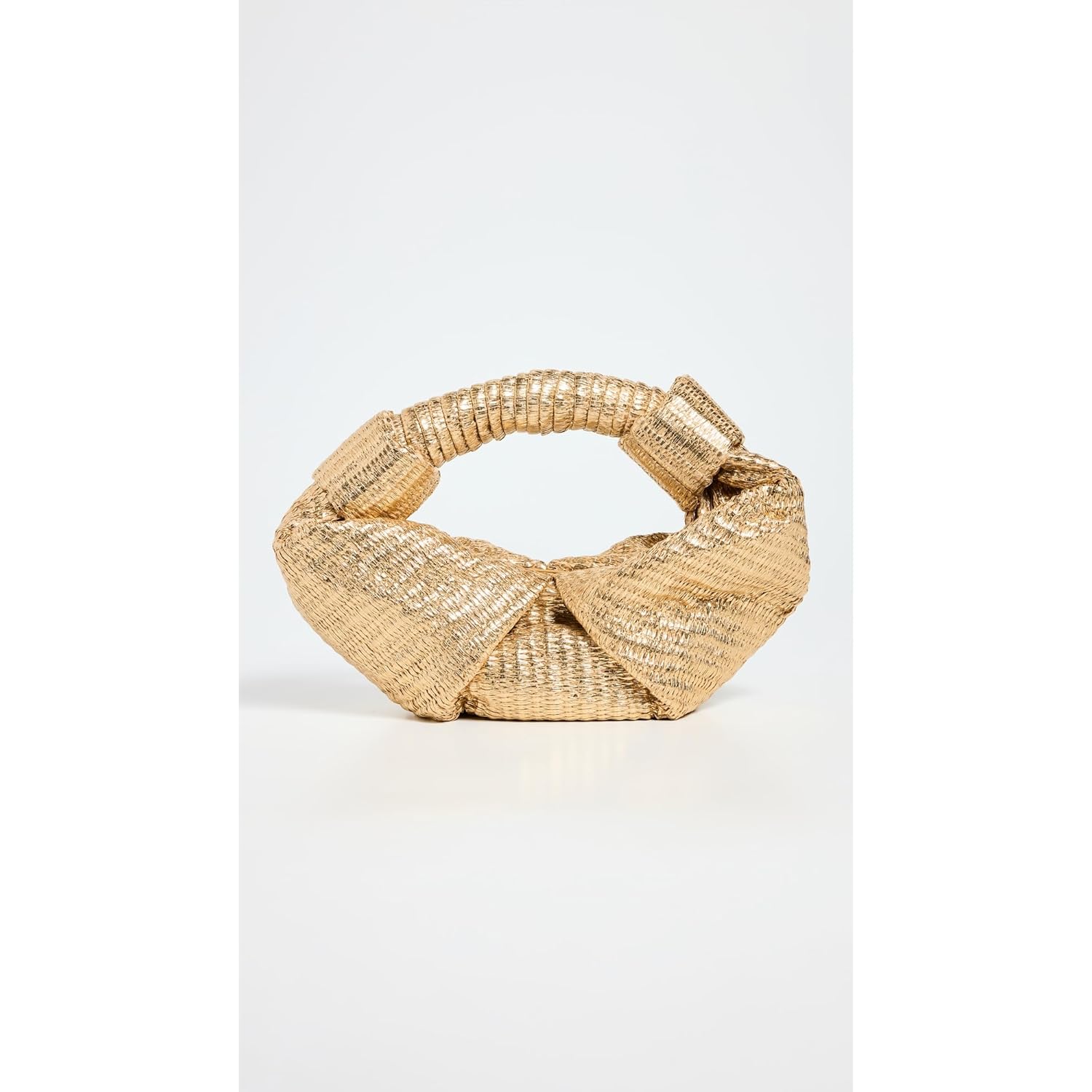 SIMONMILLER Women's Metallic Raffia Lopsy Bag