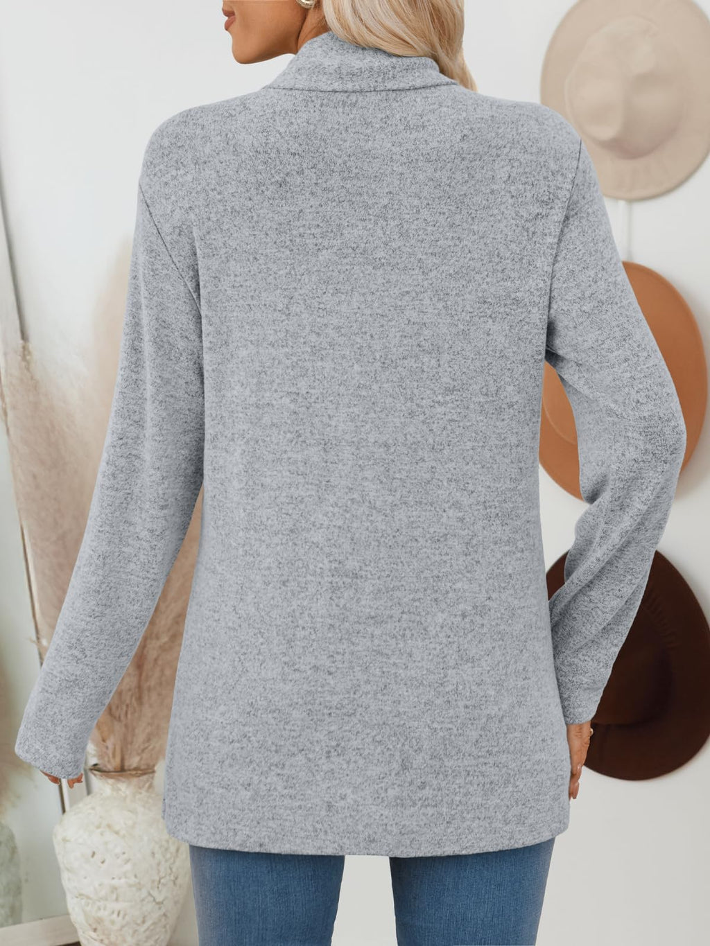 LILLUSORY Cardigan for Women Lightweight Cardigans Fall Fashion Outfits | Open Front Long Cardigan with Pockets, Business Casual Travel Outfits