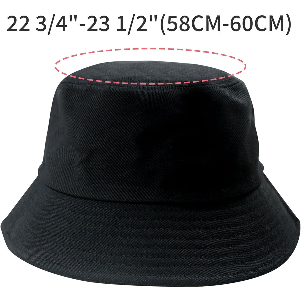 Bucket Hats for Men Women Packable Foldable Sun Hats for Women Beach Travel Cap Blue