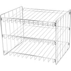 Kitchen Details 3 Tier Can Organizer | Chrome Steel Canned Food Storage Rack | Holds 36 Cans | Space-Saving Pantry & Cabinet Storage Solution | Easy Access To Canned Goods | Freestanding Design