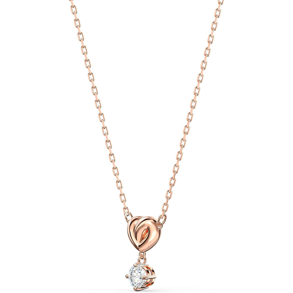 Swarovski Lifelong Heart Necklace, Earrings, and Bracelet Crystal Jewelry Collection, Rose Gold & Rhodium Tone Finish