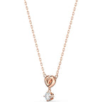 Swarovski Lifelong Heart Necklace, Earrings, and Bracelet Crystal Jewelry Collection, Rose Gold & Rhodium Tone Finish