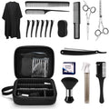 14Pcs Hair Cutting Kit With Barber Bag, Haircut Scissors, Barber Cape With Adjustable Neck Size&Neck Duster Brush, Profesional Barber Accessories For Barber/Salon/Home