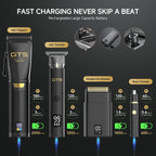 GTS Hair Clippers for Men Professional, Beard Trimmer Kits & Sets, Cordless Mens Hair Trimmer, Electric Shavers, Haircutting Machine with LED Display, for Barber 4 in 1