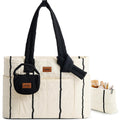 Showkoo Puffer Tote Bag For Women, Lightweight Quilted Tote Handbag With Mini Pouch, Nurse Bag For Travel College & Daily Use