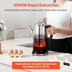 Vevor 12-Cup Electric Percolator Coffee Pot, 304 Stainless Steel Body Coffee Percolator With Keep Warm Function & Heat-Resistant Handle, Classic Coffee Maker, Quick Brew & Easy-Pour Spout, Silver