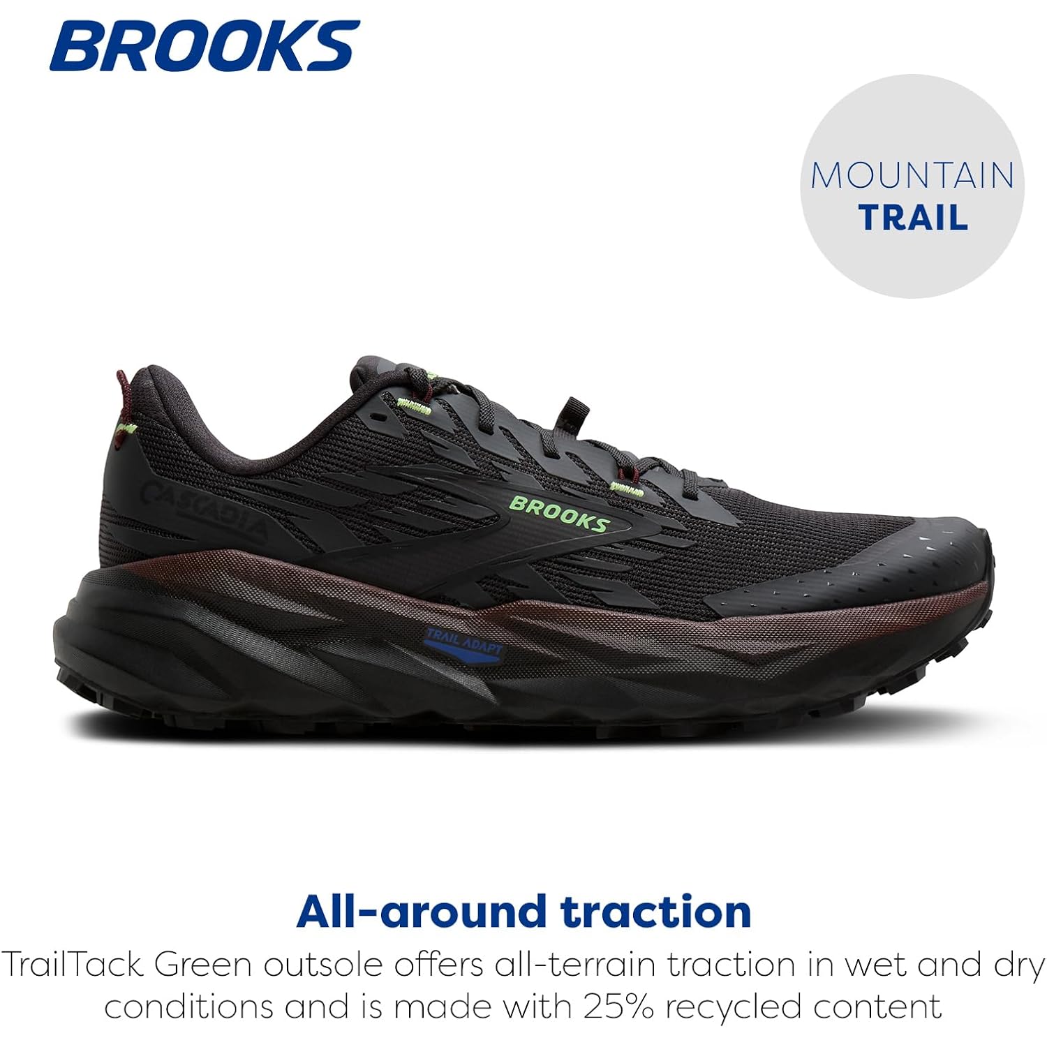 Brooks Men’S Cascadia 19 Mountain Trail Running Shoe