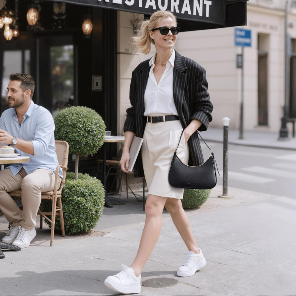 Missnine Purses for Women, Shoulder Bag Small Handbags Vegan Leather Underarm Bags Trendy Hobo Cute Clutch Purse
