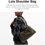 COACH Women's Suede Lola Shoulder Bag