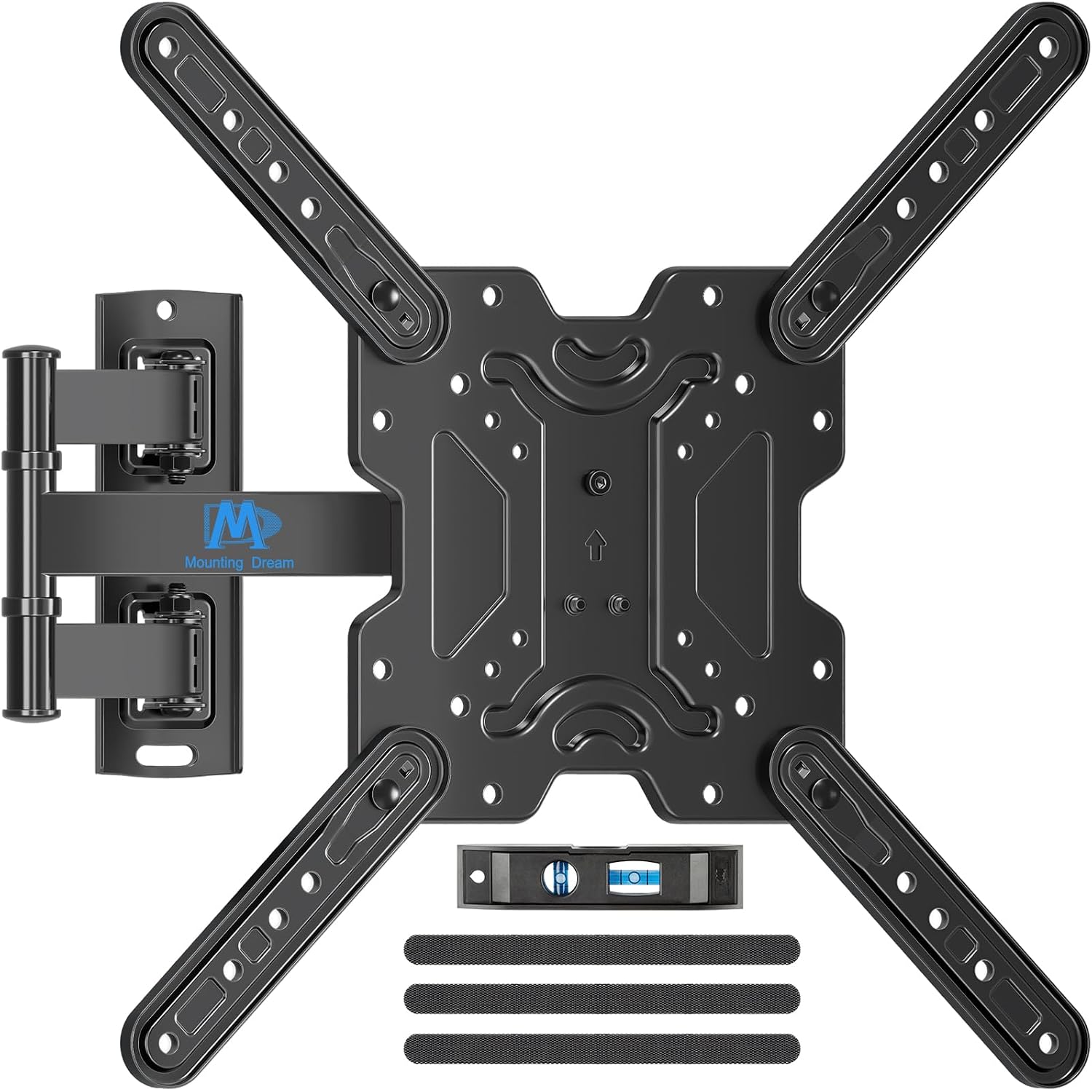 Mounting Dream Ul Listed Tv Wall Mount For Most 26-60 Inch Tvs, Full Motion Corner Tv Mount Design, Articulating Wall Mount Tv Bracket Swivel And Tilt, Single Stud Max Vesa 400X400Mm, Up To 77Lbs