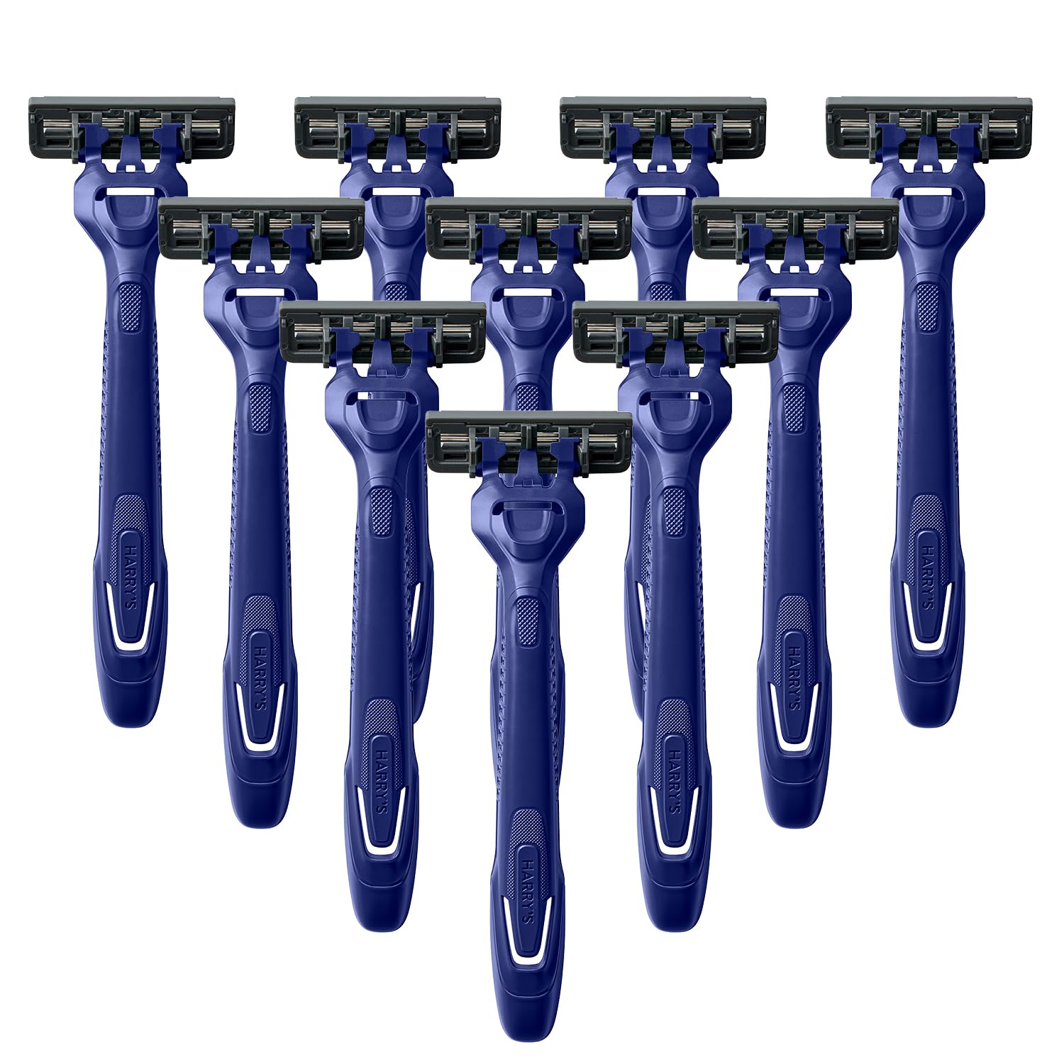 Harry's Disposable Razors for Men - 10 Count - 3-Blade Men's Razors for Travel and On-the-Go Convenience