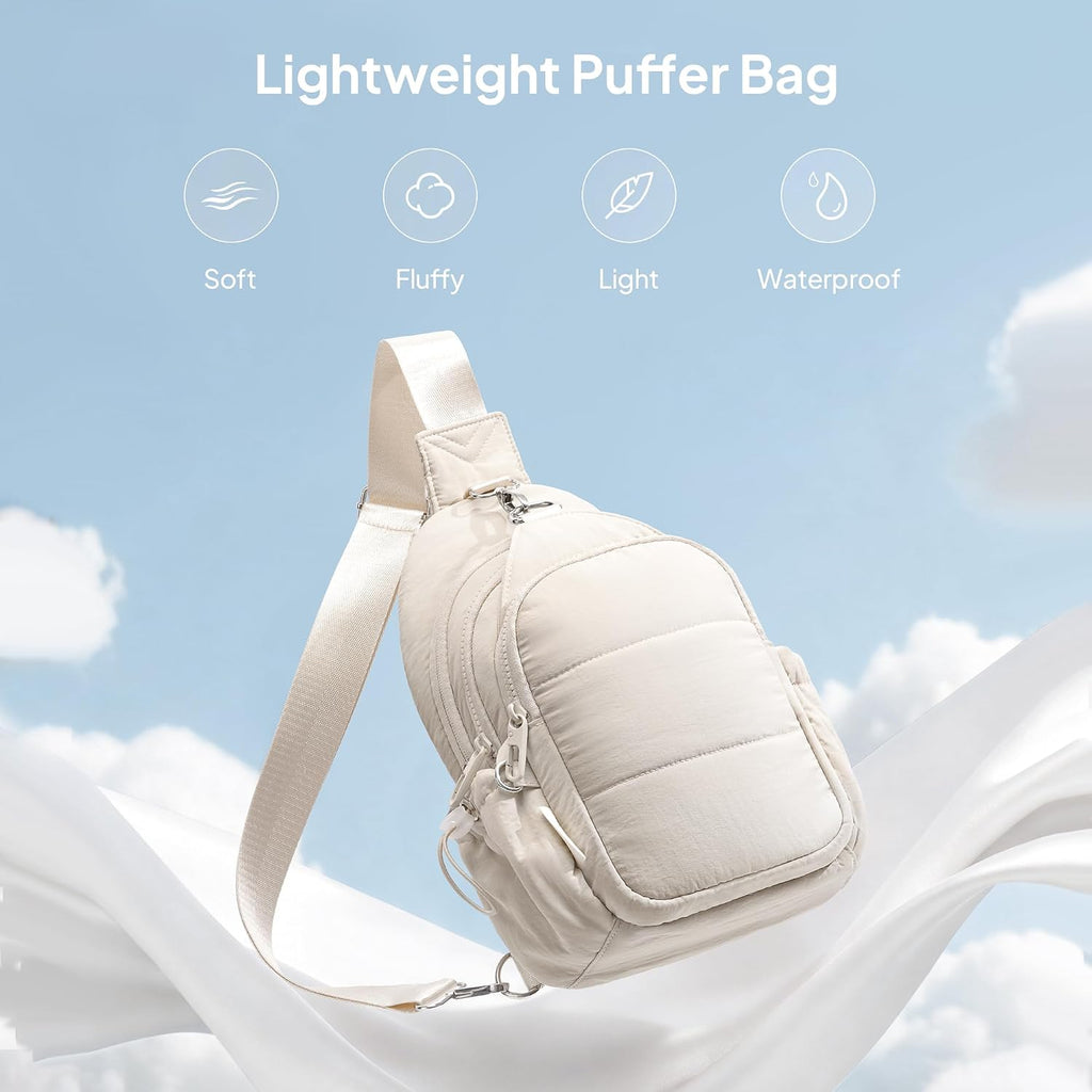 Sling Bag For Women, Anti-Theft Crossbody Bag With Rfid Blocking & Water Bottle Holder For Travel, Water-Resistant