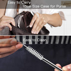 Strawexpert Set Of 16 Reusable Stainless Steel Straws With Travel Case Cleaning Brush Silicone Tips Eco Friendly Extra Long Metal Straws Drinking For 20 24 30 Oz Tumbler, Silver