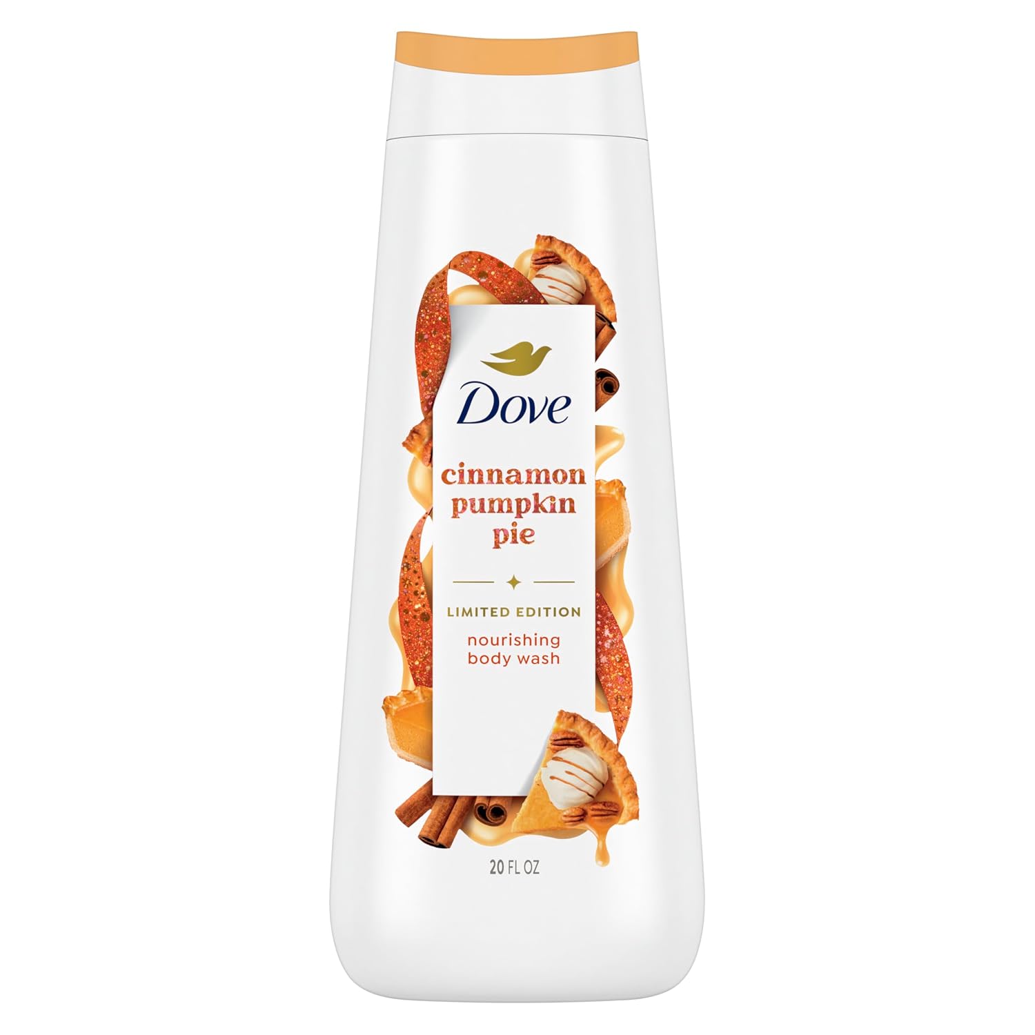 Dove Limited Edition Holiday Treats Body Wash Cinnamon Pumpkin Pie For Deep Nourishment 20 Oz