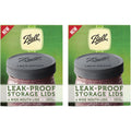 Ball Leak-Proof Plastic Lids for Glass Mason Jars, Used for Canning, Pickling, Juice, Jam, Jelly (Wide, 6 Count (Pack of 2))
