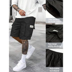 Hidkat Men'S Lightweight Cargo Shorts With Drawstring-Breathable,Comfy Casual Outdoor Shorts For Hiking Gym Workout