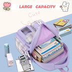 Girls Backpack,Cute School Backpack For Girls Kids Teens | Kawaii Bookbag For Primary Elementary