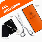 High-End Professional Hair Cutting Scissors Shears - Ultra Sharp Blades For Precise Cutting - Barber Shears Haircut Scissors 440C Stainless Steel For Salon Hairstyling & Home Hairdressing