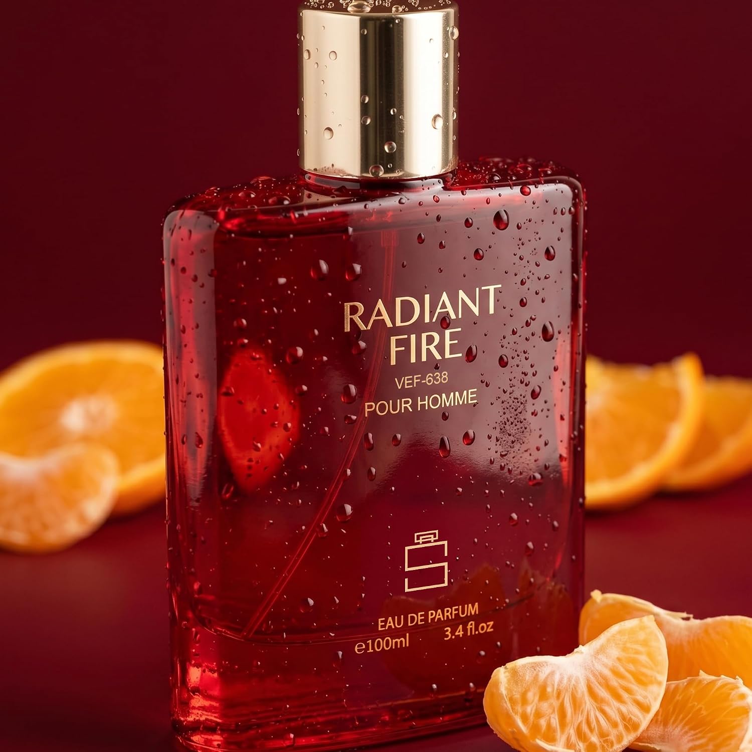 Radiant Fire For Men Inspired By Vers. Eros Flame, Spicy Cologne, 3.4 Oz | Notes Of Lemon, Mandarin, Pepper, Rosemary, Vanilla, Tonka. Warm Spicy Scent For Evening Wear. Long Lasting Edp. 100Ml