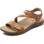 Rihero Orthopedic Sandals For Women Arch Support Comfortable Flat Sandals With Adjustable Strap For Summer Beach Walking