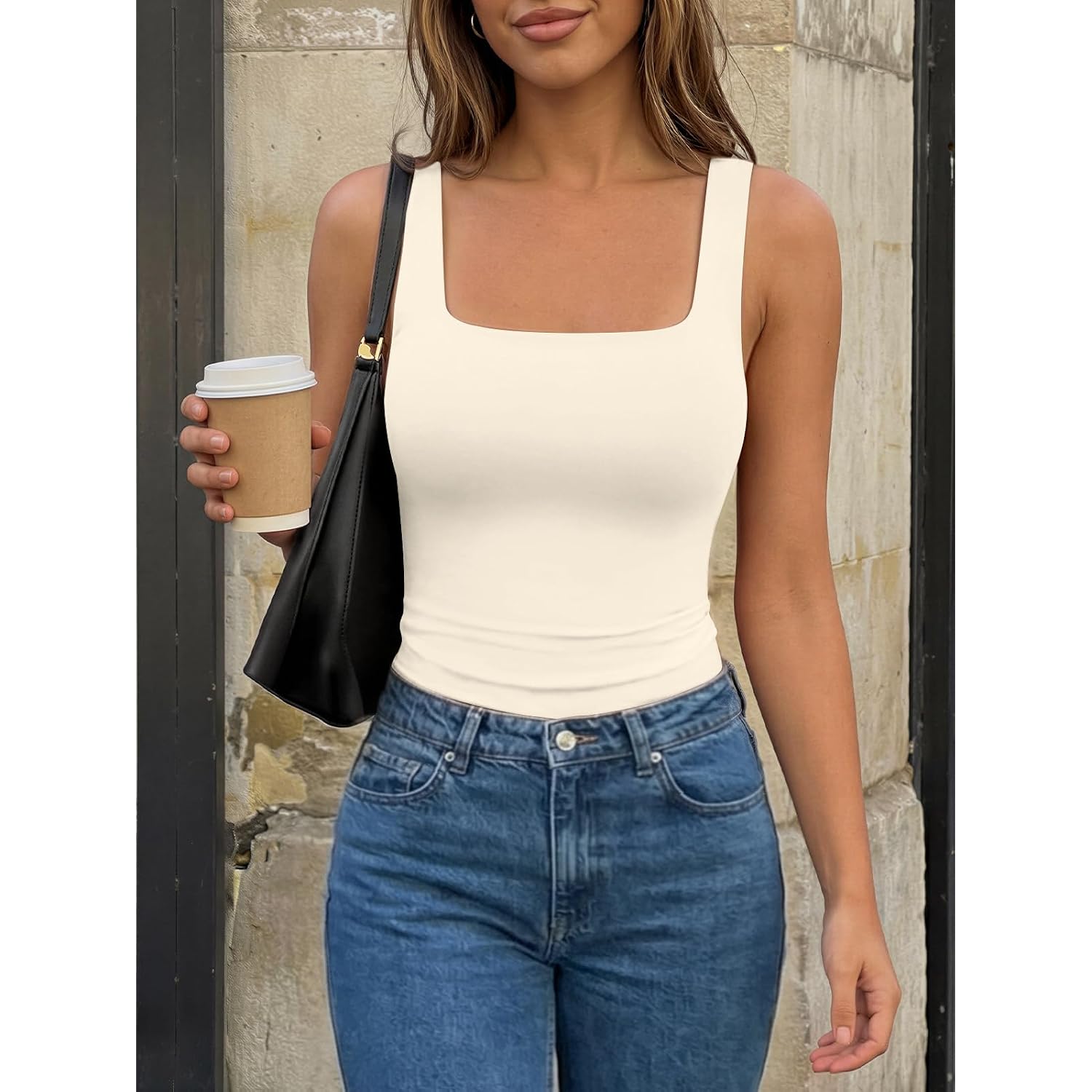 Trendy Queen Womens Double Lined Tank Tops Crop Summer Fashion Clothing 2026