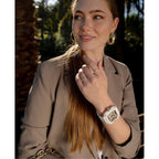 Ciga Design Watches For Womens X Series - Machina, Mechanical Automatic Watches Fashion All-Match Wrist Accessories Sapphire Crystal Analog Skeleton Watches With Silicone Strap