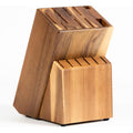 Acacia Wood Kitchen Knife Block - 15 Slots Knife Holder - Professional Quality Wood Knife Organizer - Secure Knife Stand To Keep Knives Neat & Sharp - Knife Blocks For Kitchen Knife Storage
