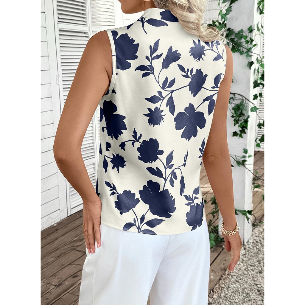 Evaless Tank Tops For Women 2026 Casual V Neck Sleeveless Summer Tops Floral Print Tank Top Spring Fashion Shirts Blouses