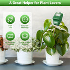 Dr.Meter Soil Moisture Meter, Plant Water Meter For Garden Lawn Farm Indoor & Outdoor Use, Soil Tester Hygrometer Sensor For House Plants, Gardening Gifts, No Battery Needed