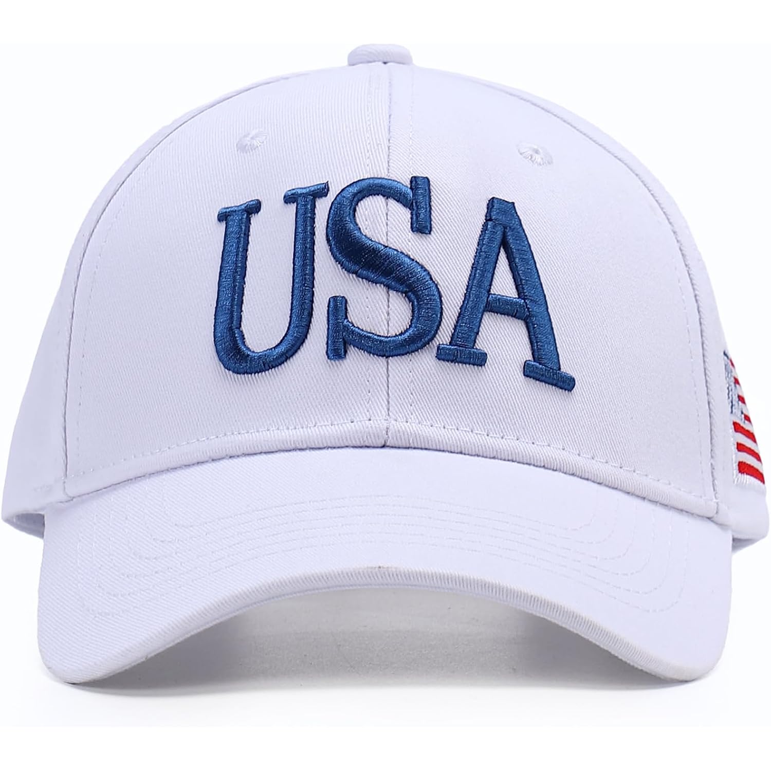 Usa Trucker Hat For Men & Women American Flag Cap Adjustable Baseball Cap Mesh Snap Patriotic 3D Embroidered Cap