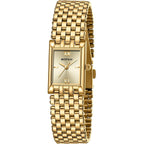 Bofan Gold Watches For Women Luxury Ladies Quartz Wrist Watch With Stainless Steel Bracelet,Waterproof,Casual Fashion Square Dial.Band Adjustment Tool Included
