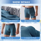 Bamboo Cool Men'S Ultra Breathable Underwear Mesh Boxer Briefs With Fly, Soft Waistband,No Ride Up,Multipack