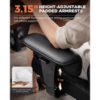 Gtplayer Big And Tall Office Chair Wide Ergonomic Gaming Chair With Deluxe Embossing Designed Leather With Foot Rest,150°Reclining Adjustable Soft Armrests Pocket Spring Back Support And Pillow
