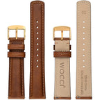 Wocci Quick Release Watch Band, Distressed Genuine Leather, Stainless Steel Buckle, Strap Width 18Mm 19Mm 20Mm 22Mm 24Mm