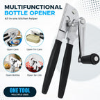 Heavy-Duty Commercial Manual Crank Can Openers,Rubber-Coated Long Handles | Easy To Use, Ergonomic,Works Great On #10 Cans,For Restaurants,Home Kitchens,Seniors & Arthritis