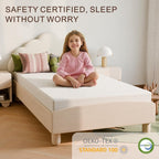 Twin Mattress 5 Inch, Medium Firm For Support & Pressure Relief - Cooling Gel Memory Foam - Fiberglass-Free & Certified Safe For Kids - Compatible For Bunk Beds, Daybeds, Trundle (Mattress In A Box)