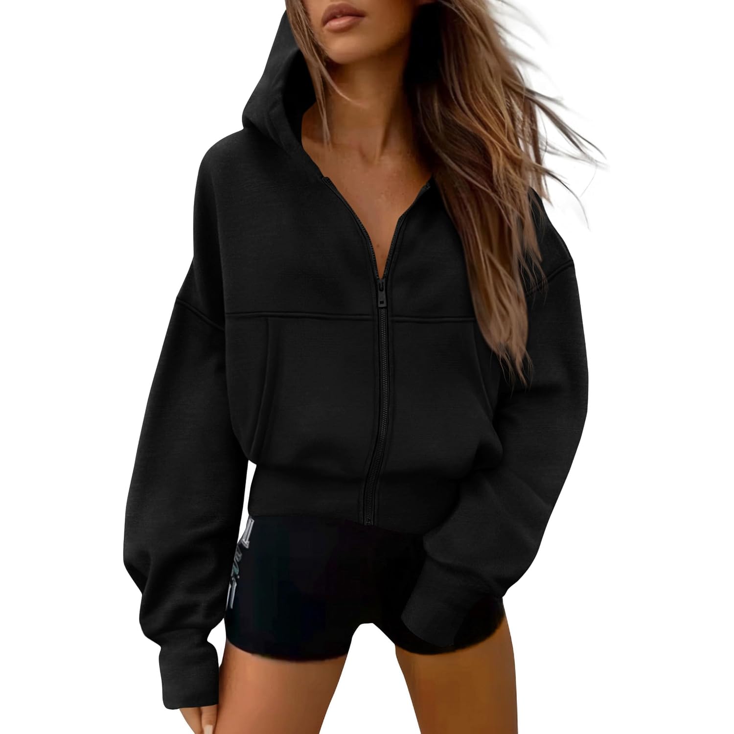 Prettygarden Women'S Zip Up Y2K Hoodies 2026 Fall Fashion Long Sleeve Hooded Fleece Sweatshirts Casual Jacket Winter Clothes