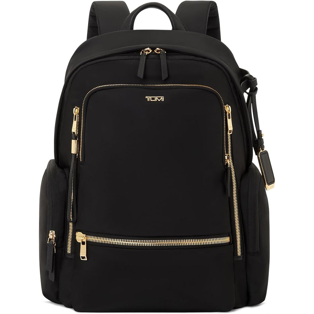 Tumi - Voyageur Celina Backpack - Women'S Work And Travel Bag - 16.0" X 10.6" X 6.5" - Holds Up To 16" Laptop - Black & Gold Hardware