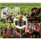 30 Pack Clear Nursery Plant Pots, 3.5/4/5 In With Drainage Holes, 20 Labels | High Transparency (Clear View Of Root Growth), Variety Pack, Good Drainage, 20 Pack Easy-Id Plant Labels