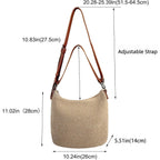 Eiyye Hobo Shoulder Bag Crochet Crossbody Bags For Women Handmade Woven Bag Boho Purse For Travel & Everyday Use