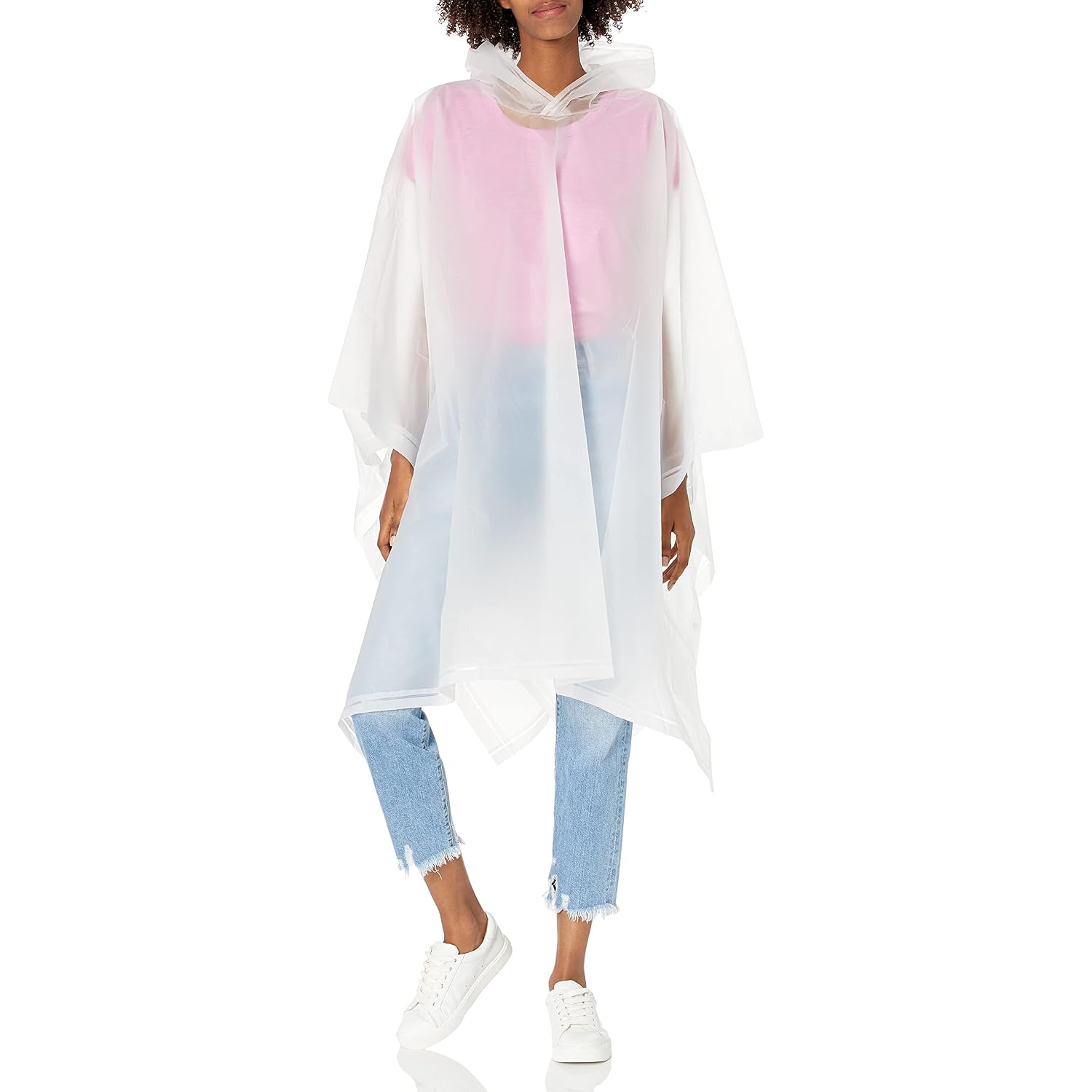 Totes Adult Packable Lightweight Adjustable Rain Poncho