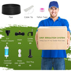 30Ft Outdoor Misting Cooling System‌ - Patio Garden Kit With ‌Brass Nozzles & Uv Tubing‌, Diy Install For ‌Pool, Bbq, Greenhouse‌, Water-Saving High Pressure Cooler