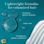 Ogx Thick & Full + Biotin And Collagen For Hair Volume & Body, Sulfate Free Volumizing Shampoo & Conditioner Set For Fine & Thinning Hair, Nutrient-Infused, Vitamin B7, 13 Fl Oz, 2 Pack