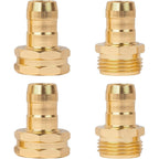 Hourleey Garden Hose Repair Connector With Clamps, Fit For 3/4" Or 5/8" Garden Hose Fitting, Male And Female Hose Adapter Water Hose Repair Kit, 5 Set