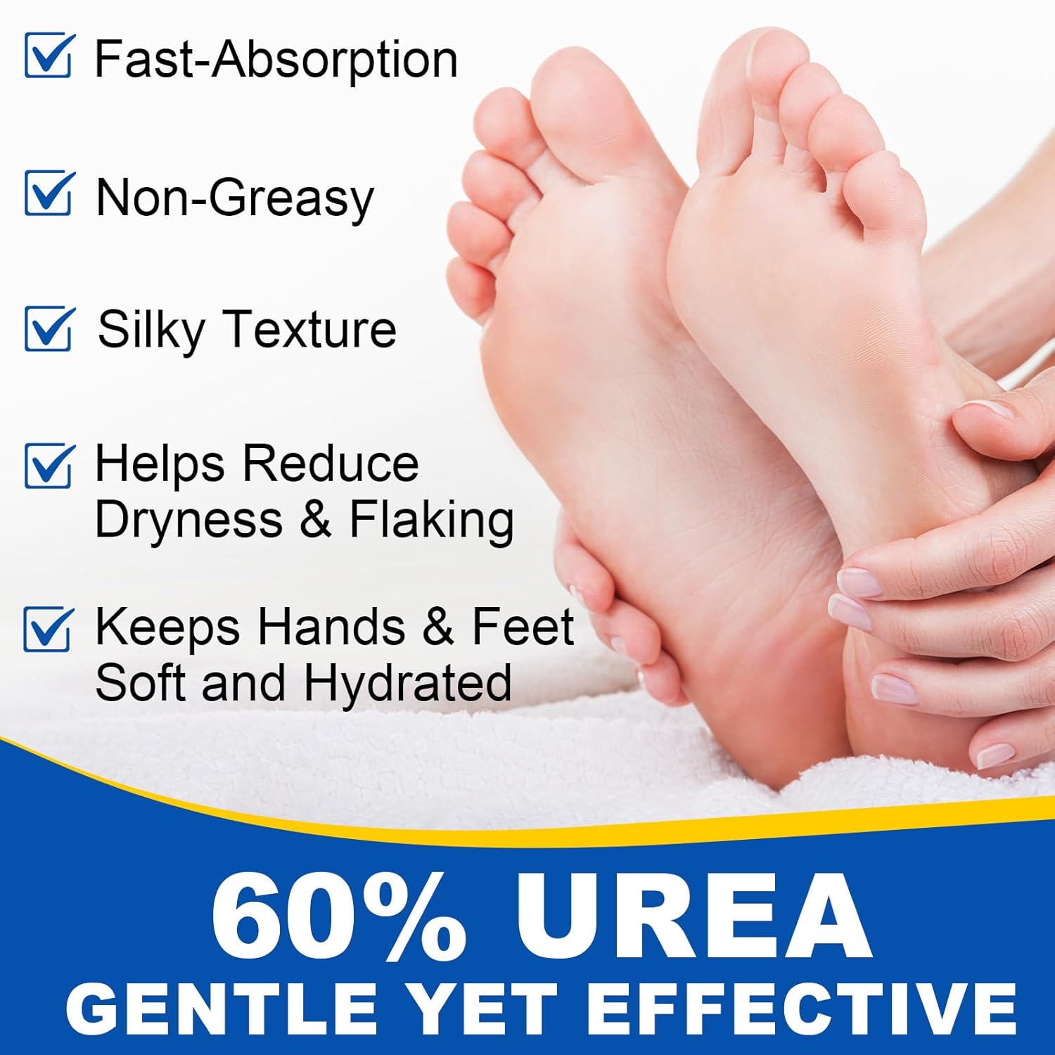 60% Urea Cream Stick with 2% Salicylic Acid, Maximum Strength Urea Foot Cream for Dry Cracked Heels, Callus Remover, Rapidly Softens the Hardest, Thickest Skin. Visible Smoothness in Days, Non-Greasy