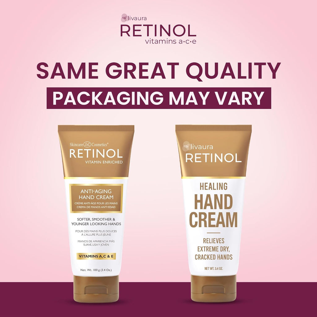 LIVAURA Hand Cream for Dry Cracked Hands – Intensive Deep Moisturizing Hand Lotion, Deep Hydration & Repair, Fast Absorbing Non-Greasy, Restores Skin Barrier, Soft Smooth Healthy Hands