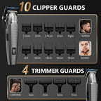 Ufree Hair Clippers And Trimmers Set For Men Professional, Electric Razor Foil Shaver For Men Face Beard, Hair Cutting And Grooming Set, Barber Or Home Use