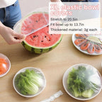 MAQIHAN 100 Bowl Covers Bread Proofing - Extra Large Plastic Wrap for Food Sourdough Bread Baking Rising Elastic Reusable Plate Covers Outdoor Food Fresh Keeping Bags Shower Cap Hair Deep Conditioning